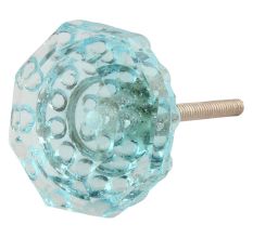 Water Octagon Shape Glass Cabinet Knobs Online